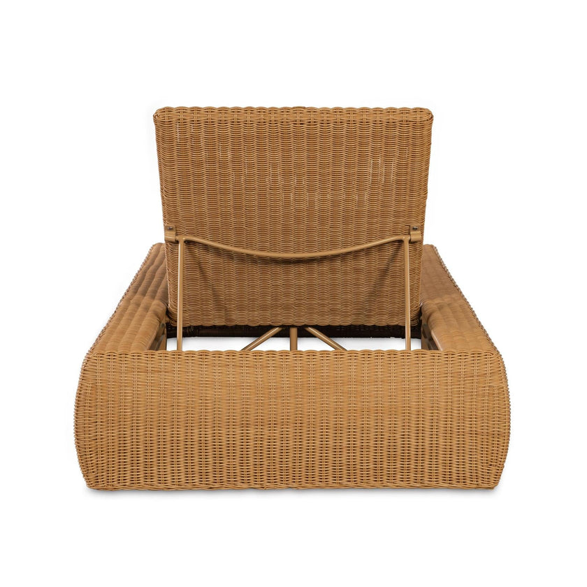 Century Furniture Outdoor Complements Poolside Wicker Reclining Chaise Lounge