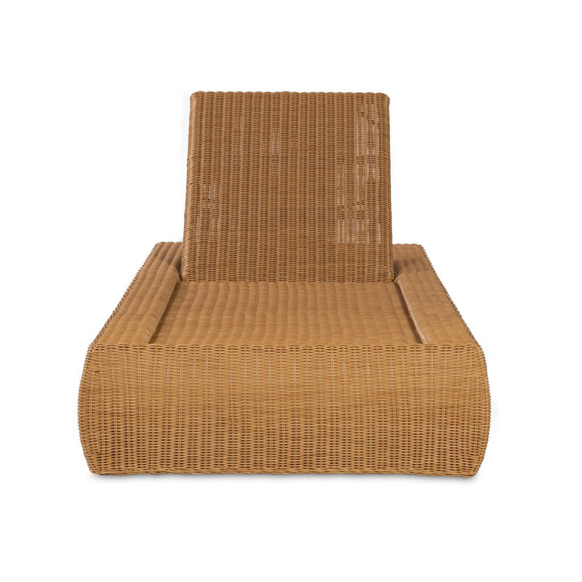 Century Furniture Outdoor Complements Poolside Wicker Reclining Chaise Lounge