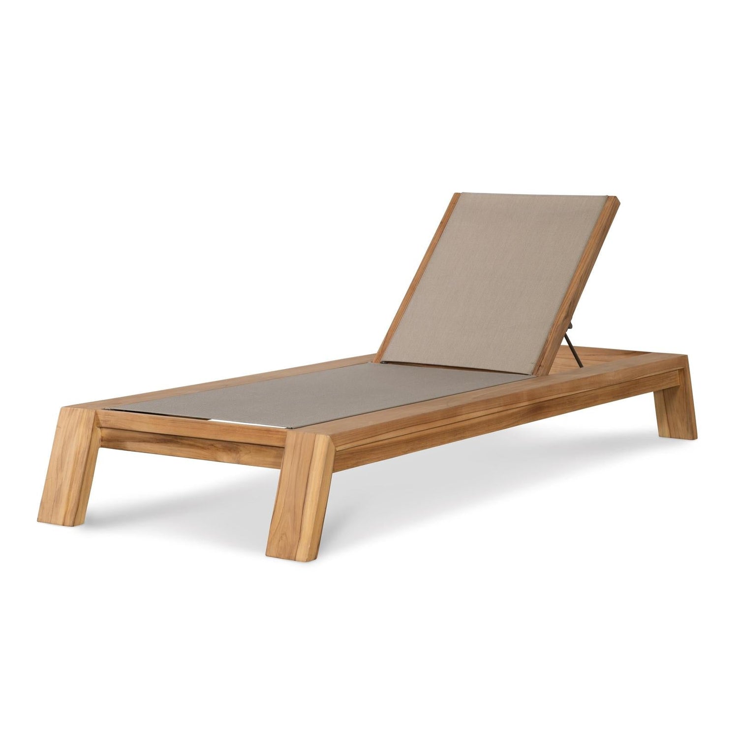 Century Furniture Outdoor Complements Poolside Teak Reclining Chaise Lounge I
