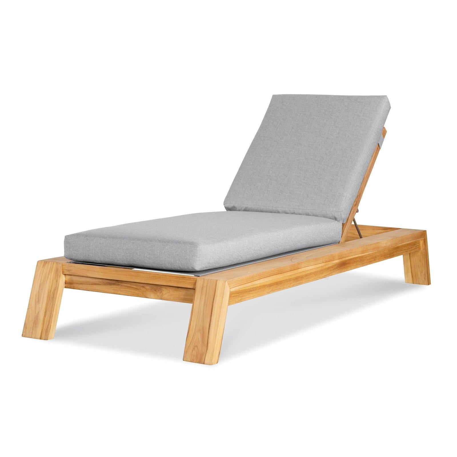 Century Furniture Outdoor Complements Poolside Teak Reclining Chaise Lounge I