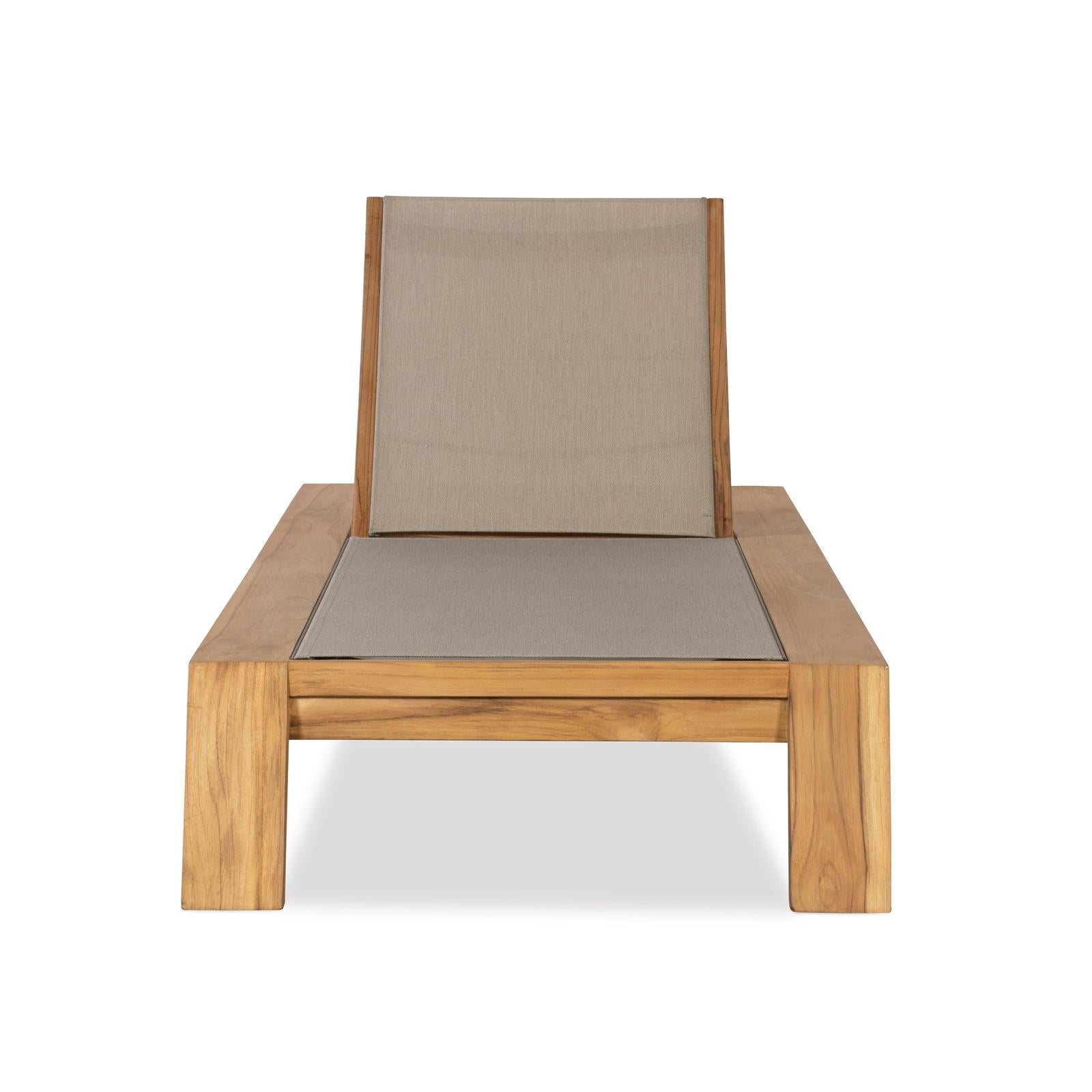 Century Furniture Outdoor Complements Poolside Teak Reclining Chaise Lounge I