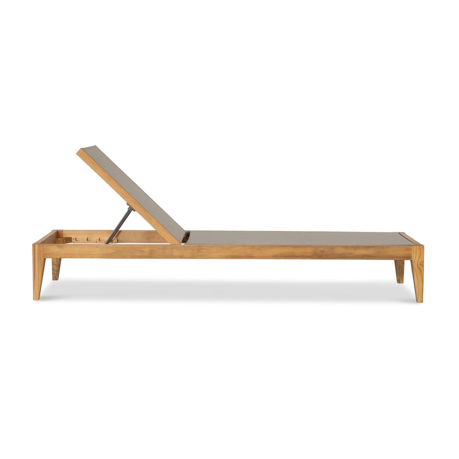 Century Furniture Outdoor Complements Poolside Teak Reclining Chaise Lounge II