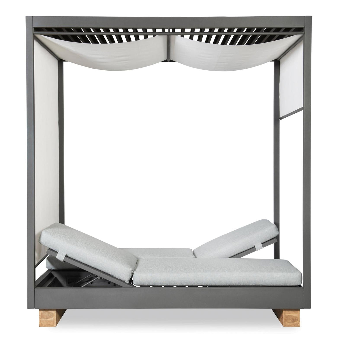 Century Furniture Outdoor Complements Poolside Aluminum Cabana With Shade