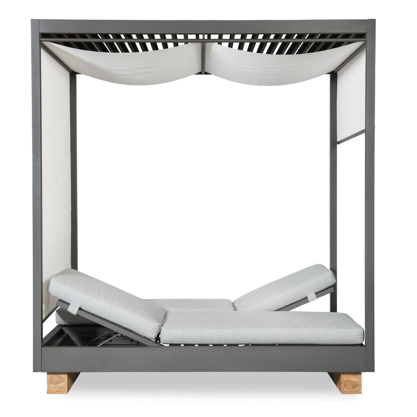 Century Furniture Outdoor Complements Poolside Aluminum Cabana With Shade
