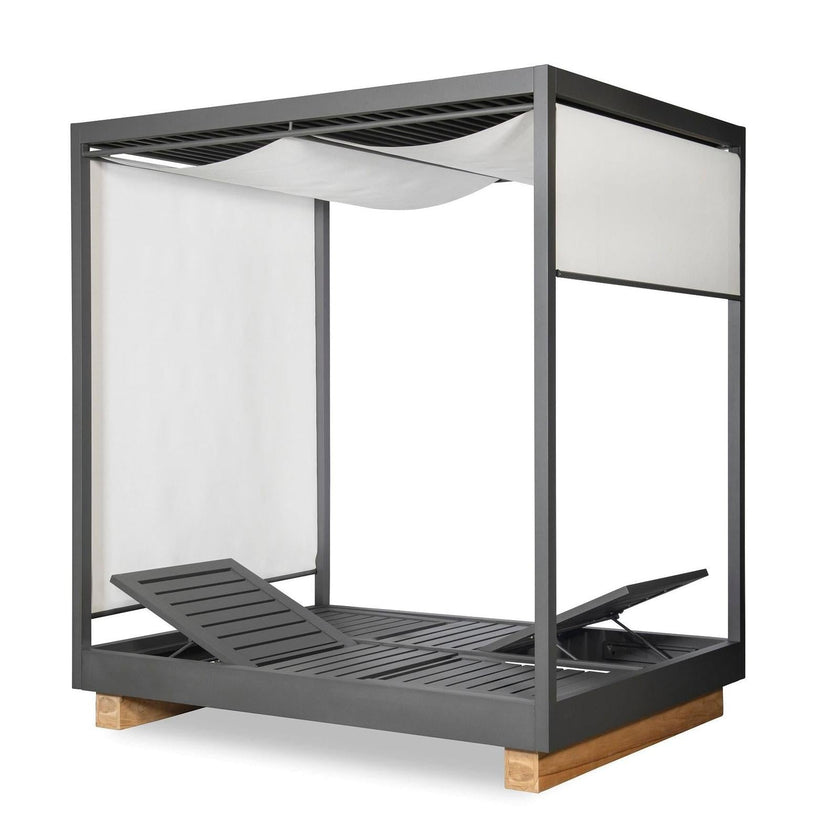 Century Furniture Outdoor Complements Poolside Aluminum Cabana With Shade
