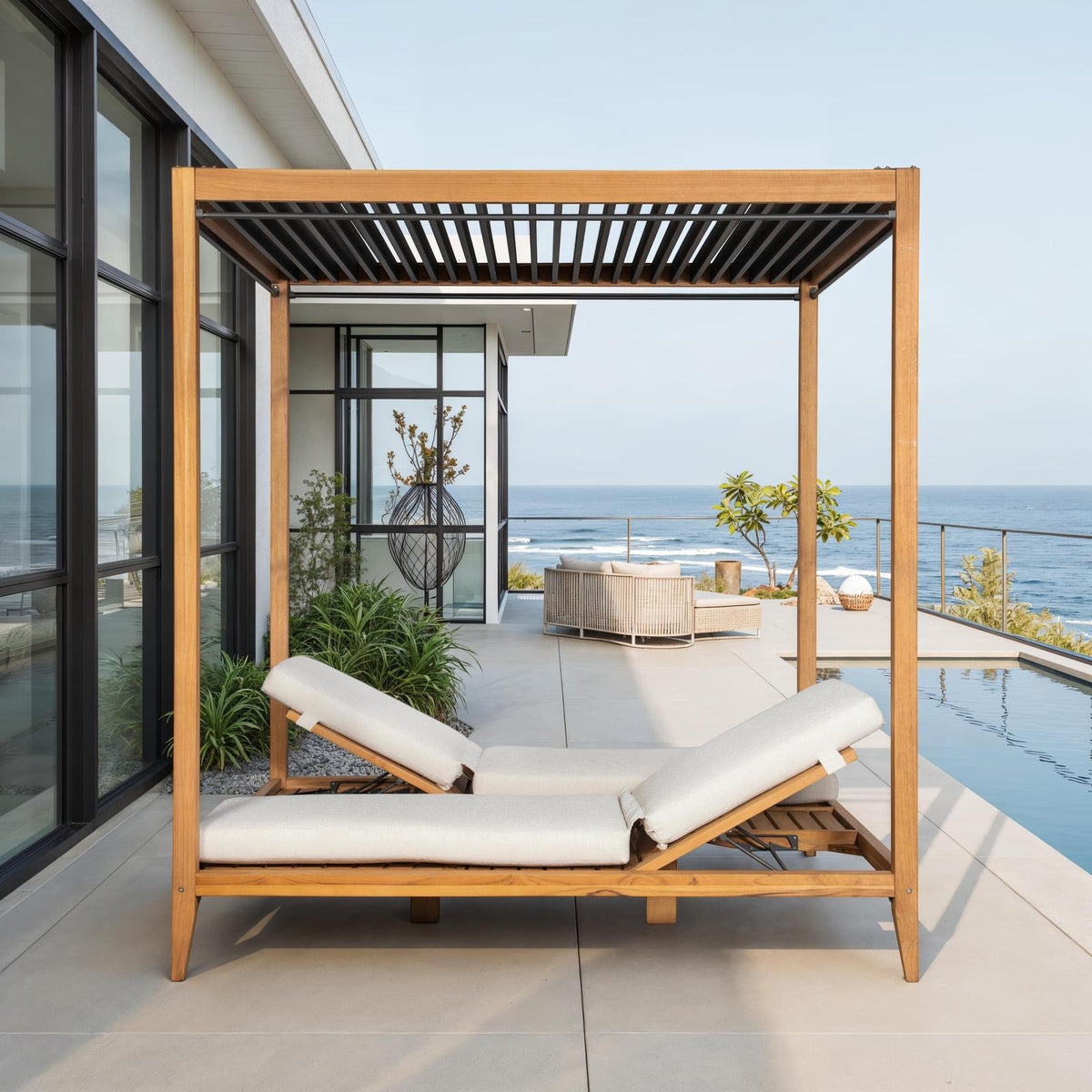 Century Furniture Outdoor Complements Poolside Teak Cabana