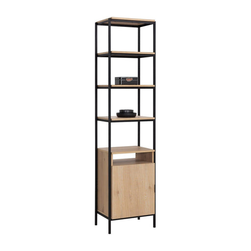 Sunpan Ambrose Modular Bookcase - Small - Rustic Oak - Black