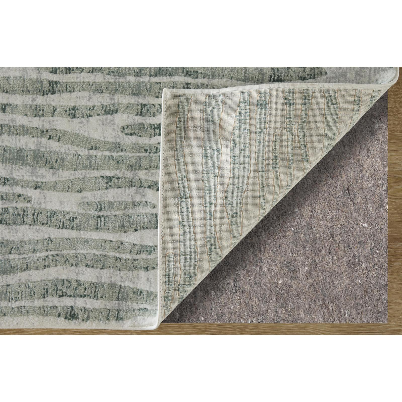 Feizy Atwell 3218F Transitional Abstract Rug in Gray/Green/Ivory