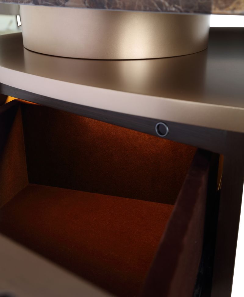 Michael Amini West Kensington Vanity - Medium Espresso