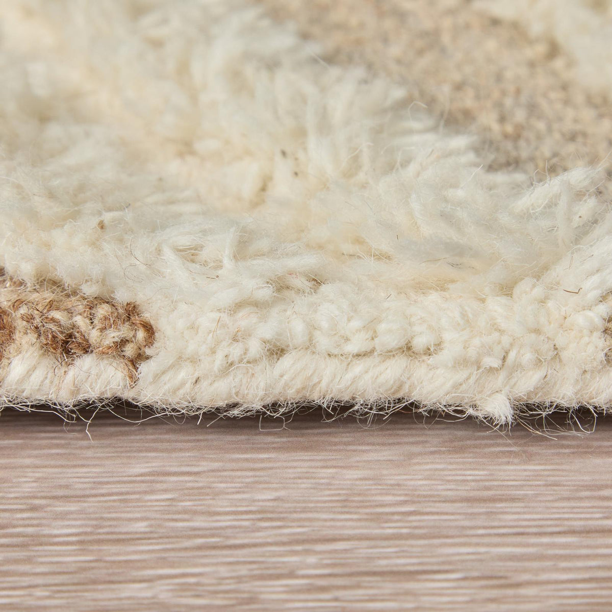 Feizy Anica 8008F Transitional Geometric Rug in Ivory/Taupe/Brown