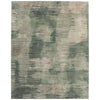 Feizy Eden 39QYF Modern Abstract Rug in Green/Ivory/Brown