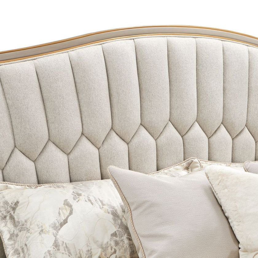 Michael Amini St. Charles Upholstered Bed - Dove Gray