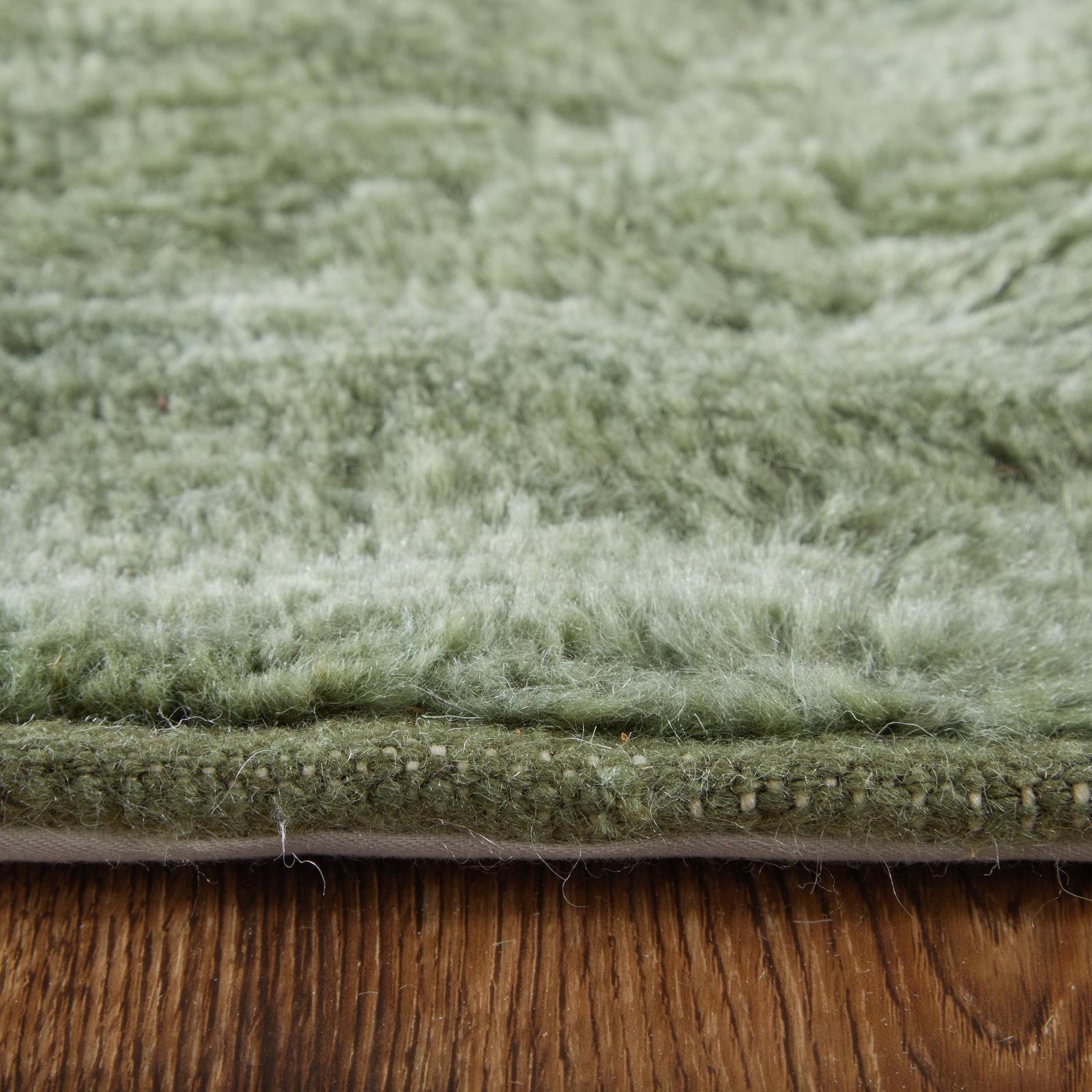 Feizy Agape 69HBF Modern Abstract Rug in Green/Ivory