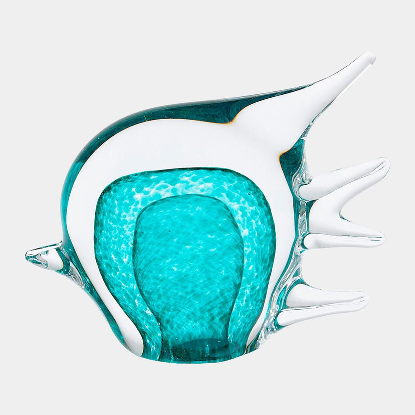 Global Views Coralfish Glass Sculpture