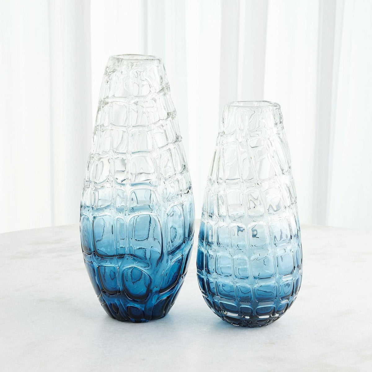 Global Views Ombre Blue Vase