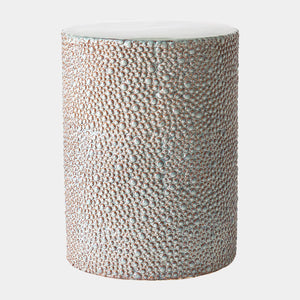 Global Views Ferradas Stone Stool Shiny
