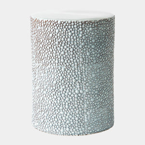Global Views Ferradas Stone Stool Shiny