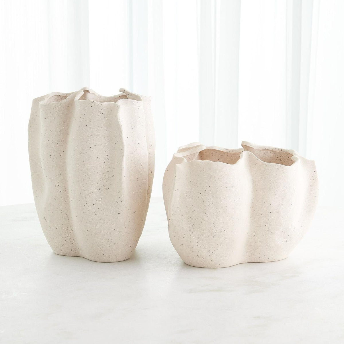 Global Views Ceramic Pinched Vase