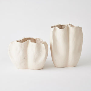 Global Views Ceramic Pinched Vase