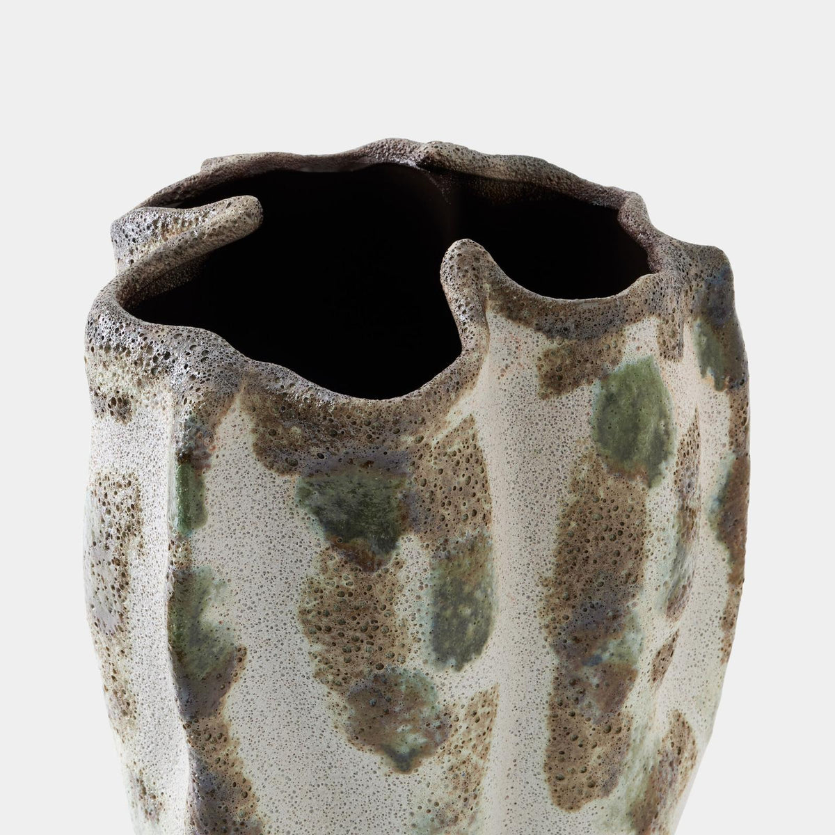 Global Views Ceramic Pinched Vase