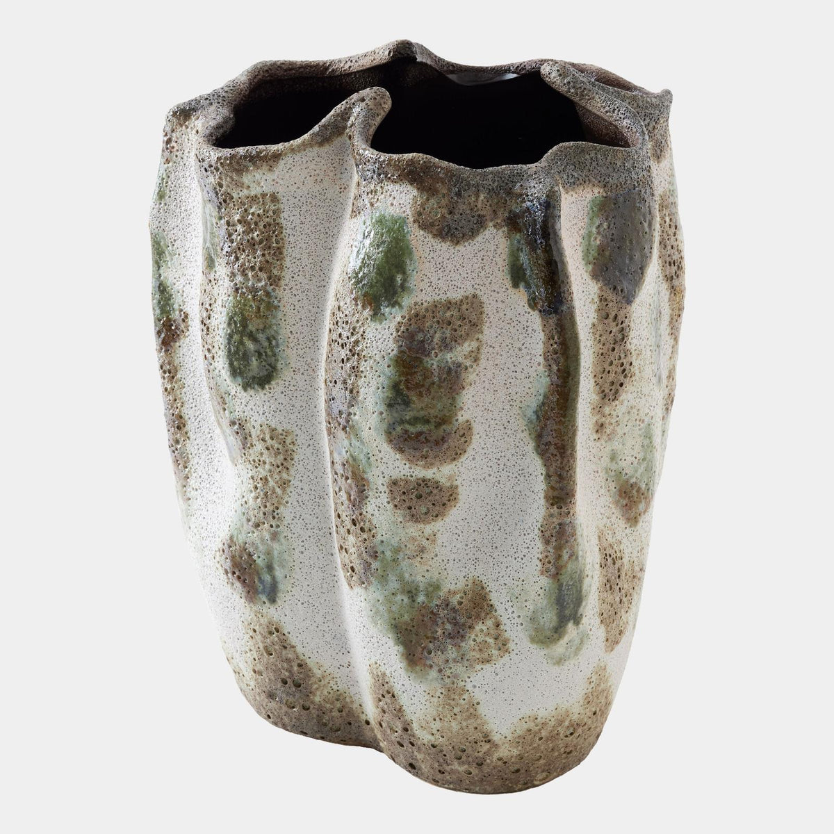 Global Views Ceramic Pinched Vase