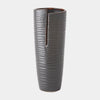 Global Views Metallic Black Split Vase