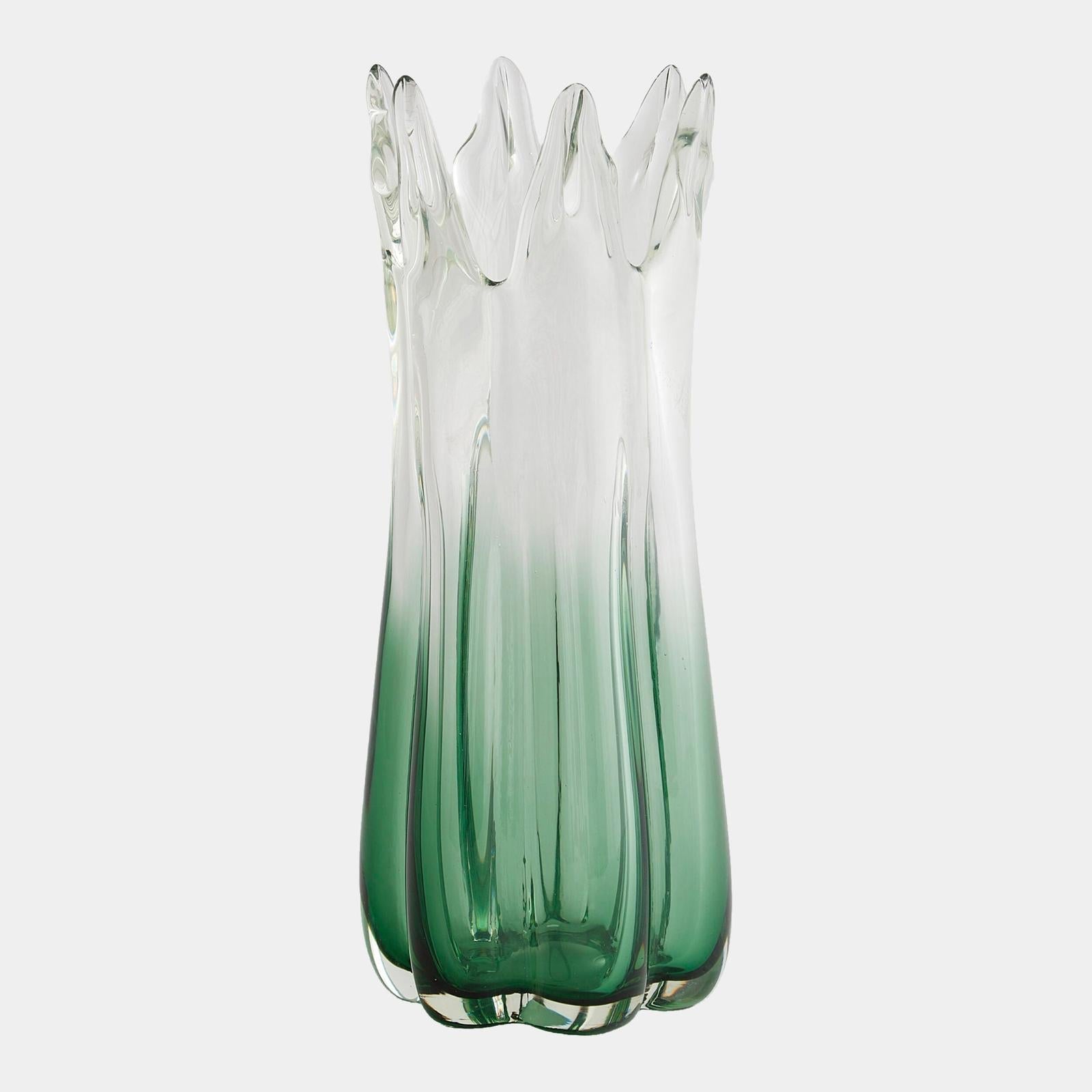 Global Views Rebound Six Point Glass Vase