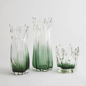 Global Views Rebound Six Point Glass Vase