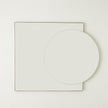 Global Views Mila Square/Circle Mirror Brushed Brass