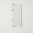 Global Views Asher Mirror Acrylic/Brushed Brass