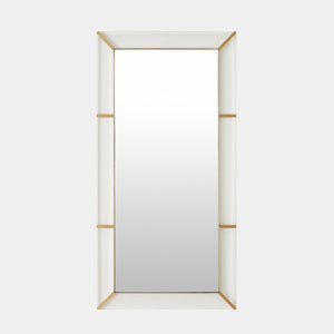 Global Views Asher Mirror Acrylic/Brushed Brass