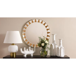 Global Views Sun Mirror Brass