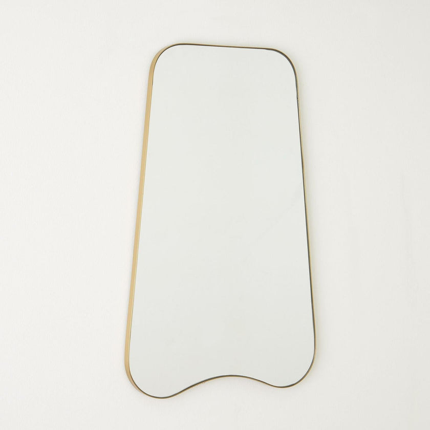 Global Views Mariko Organic Brass Framed Mirror