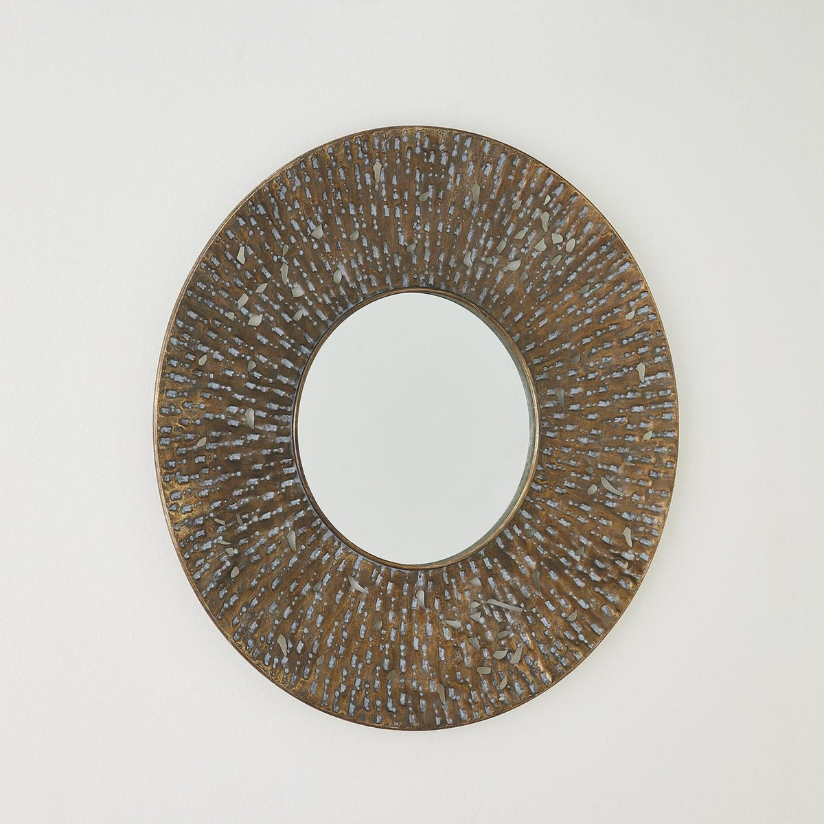 Global Views Ciliary Antique Copper Mirror
