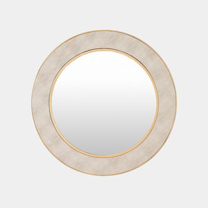 Global Views Rabson Mirror Faux Shagreen Gold