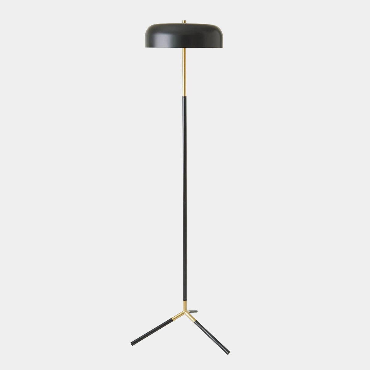 Global Views Carson Black Brass Dome Floor Lamp