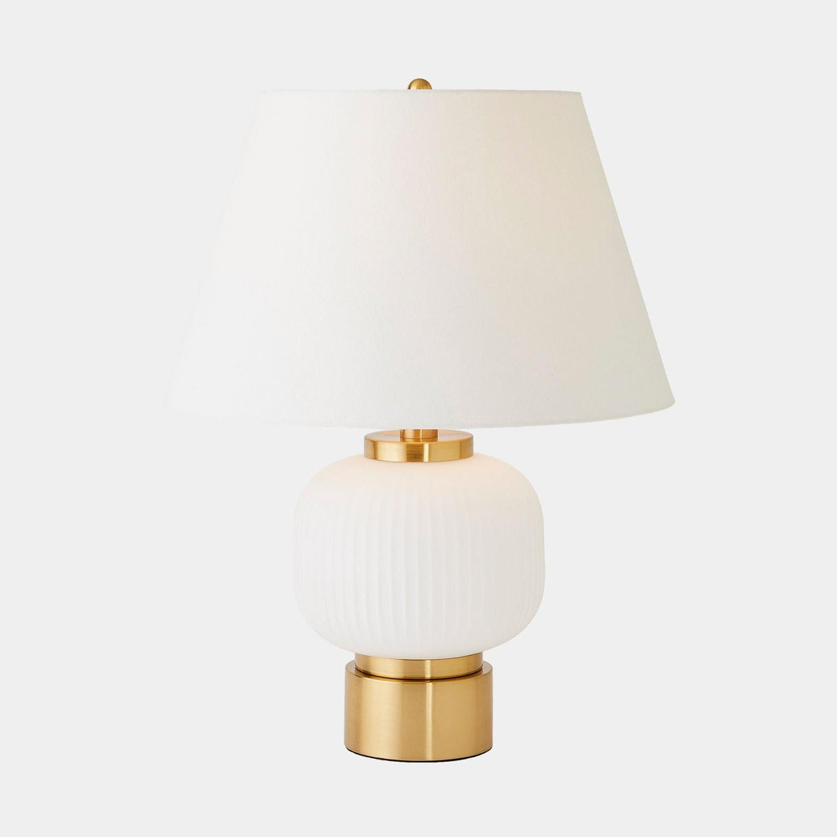 Global Views Global White Brass Table Lamp