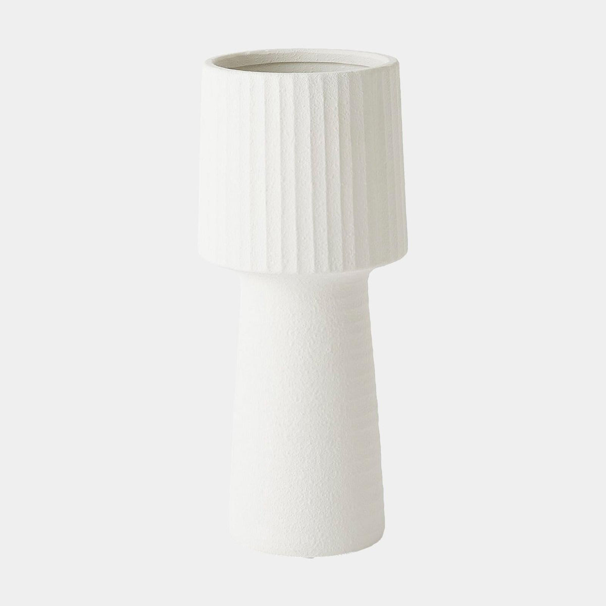 Global Views Torcia Tall Ribbed Top Vase
