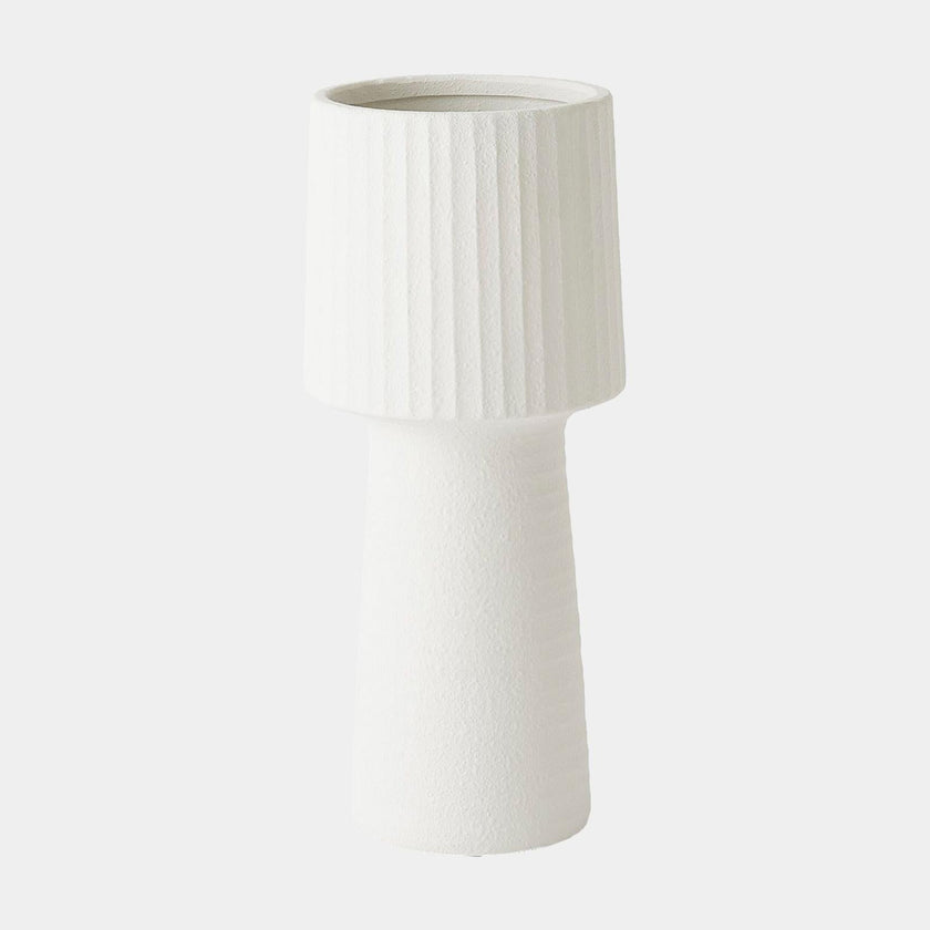 Global Views Torcia Tall Ribbed Top Vase