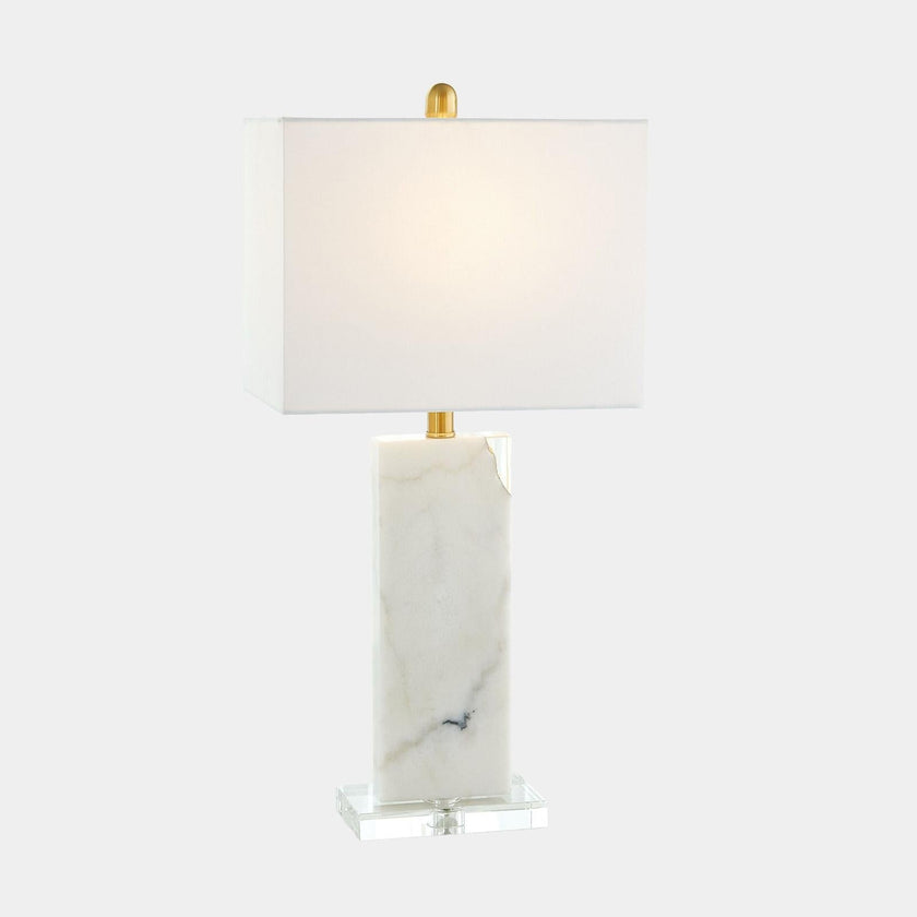 Global Views Stalwart Crystal Table Lamp White