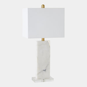 Global Views Stalwart Crystal Table Lamp White
