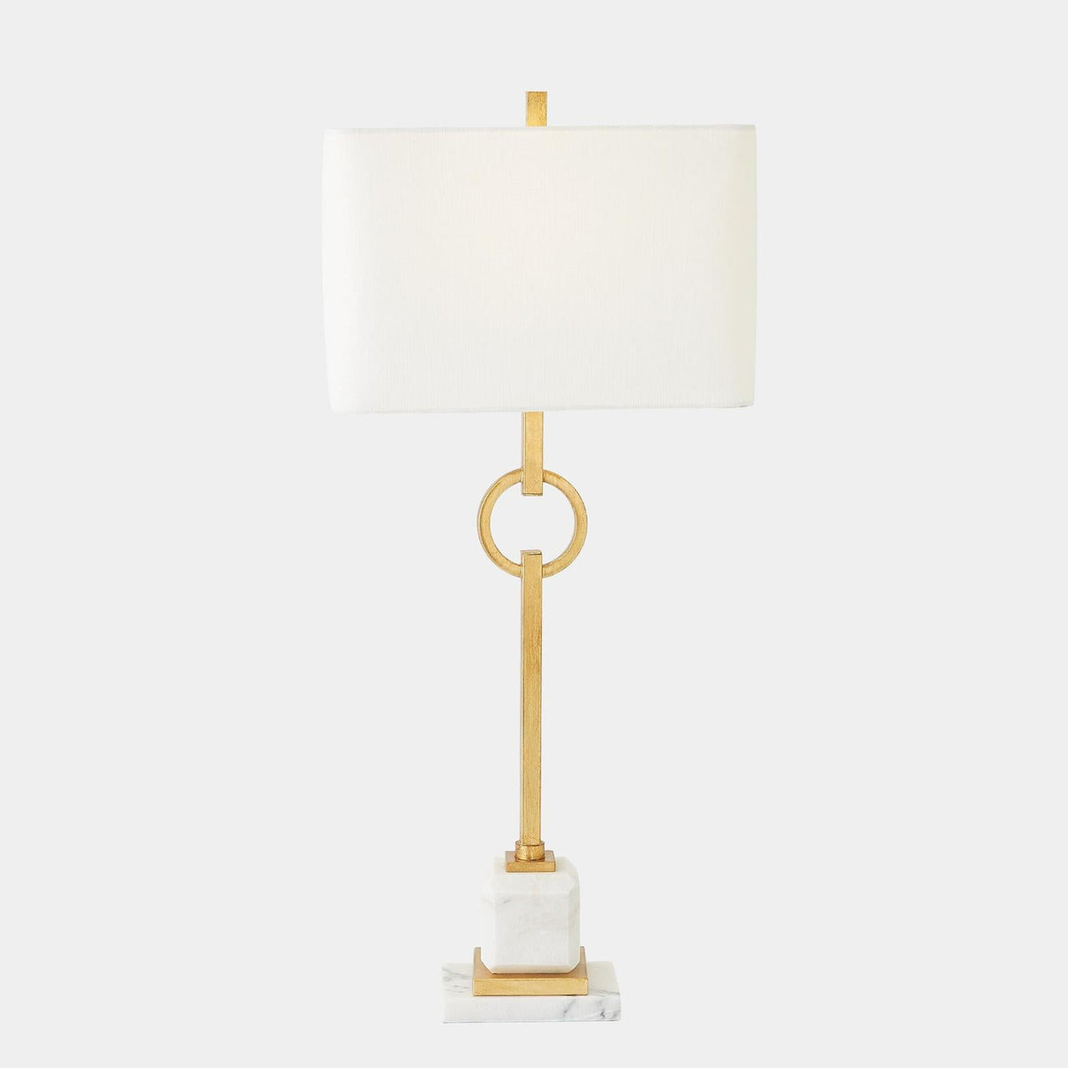 Global Views Top Ring Gold Leaf Table Lamp