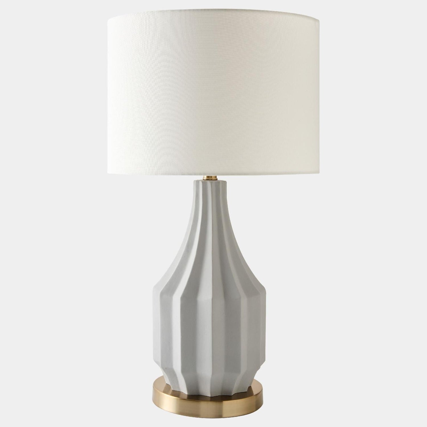 Global Views Crandall Gray Fluted Lamp