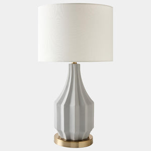 Global Views Crandall Gray Fluted Lamp