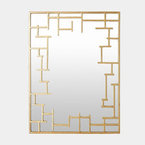 Global Views Jasmine Gold Leaf Wall Mirror