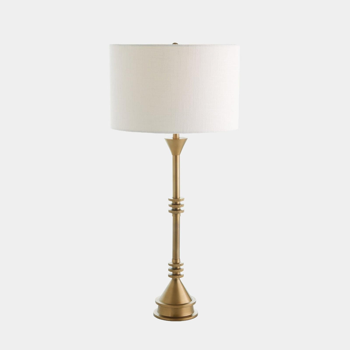 Global Views Gear Antique Brass Table Lamp