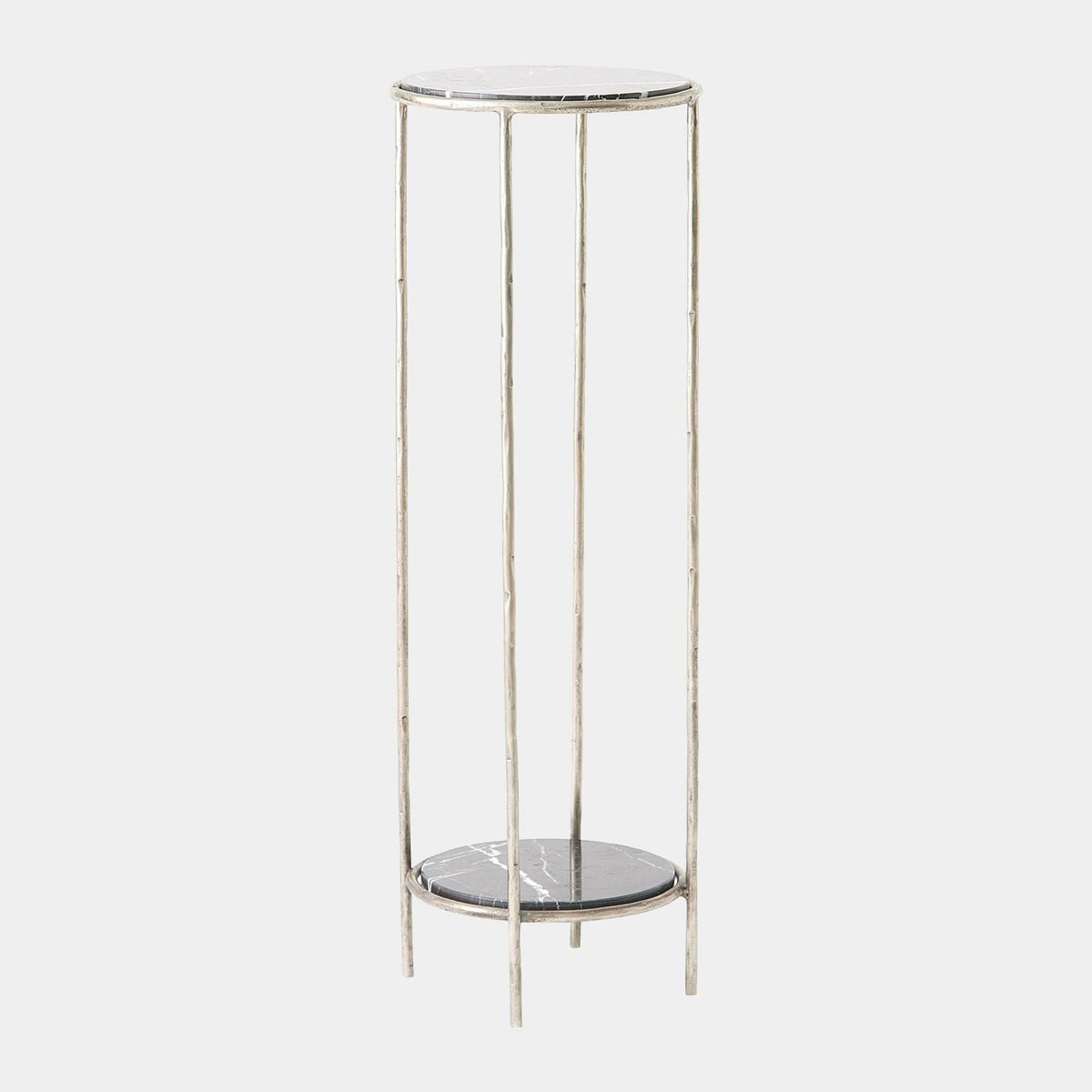 Global Views Nicky Iron Pedestal Table