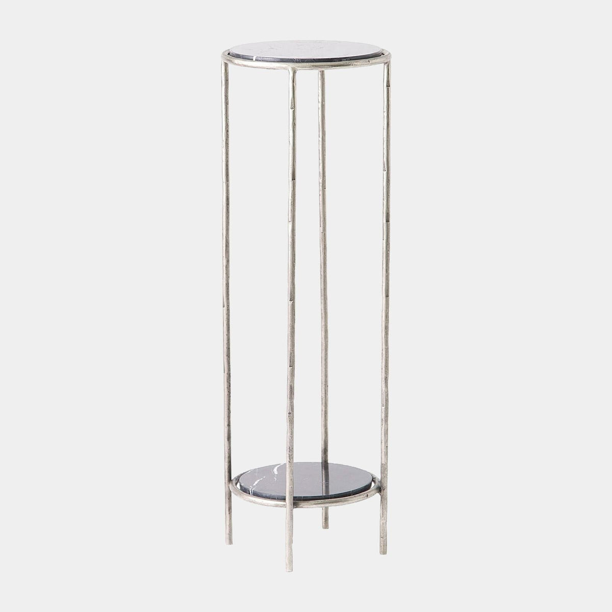 Global Views Nicky Iron Pedestal Table