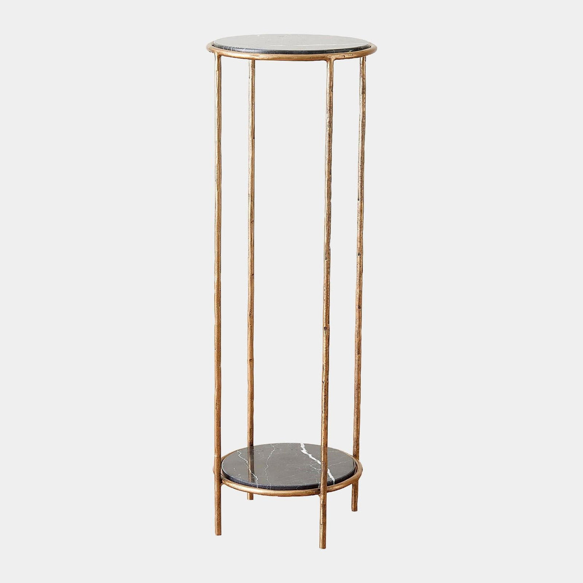 Global Views Nicky Iron Pedestal Table