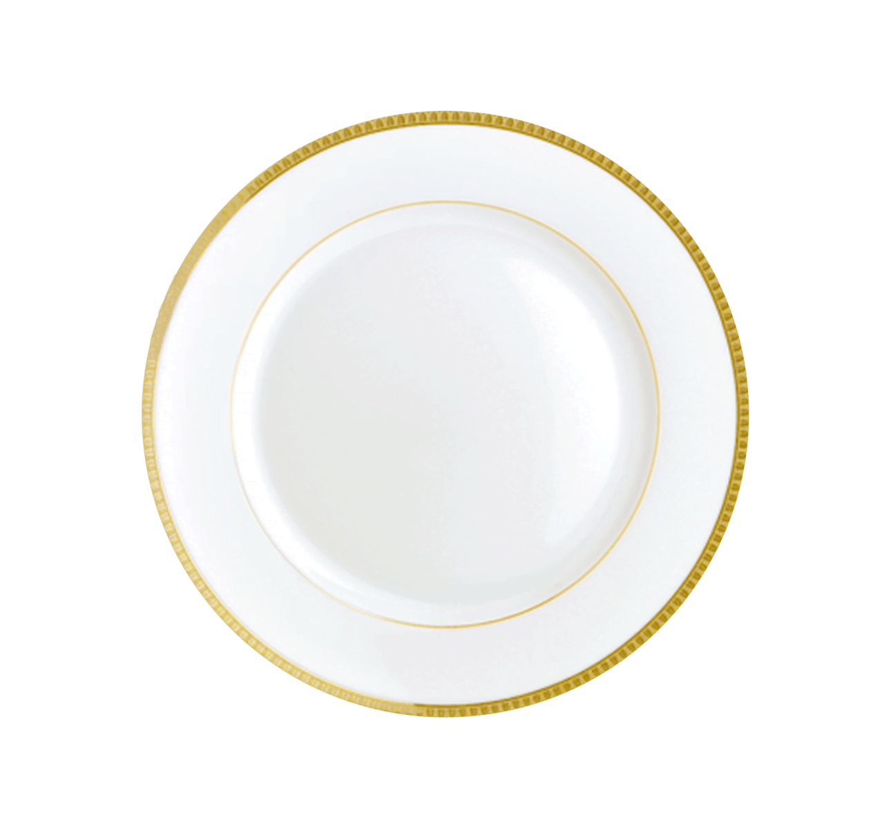 Christofle Malmaison Porcelain Dessert Plate Gold 21 Cm